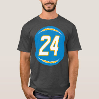 Nasir Adderley Nummer 24 Jersey Los Angeles Charge T-shirt