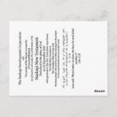 Naskapi Dedication Bladwijzer/Briefkaart Briefkaart (Achterkant)