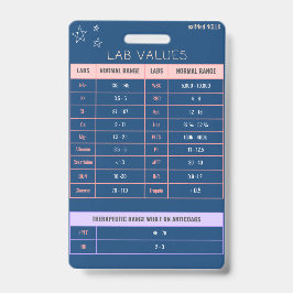 Naslaggids voor Lab-waarden Badge