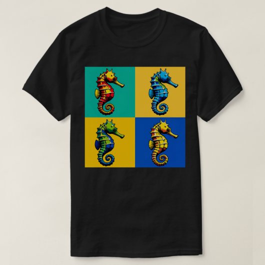 Naso Seahorses Art Trendy Marine Life T-shirt (Design voorkant)