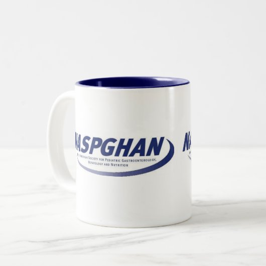 NASPGHAN-Mok Tweekleurige Koffiemok (Voorkant links)