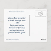 Nassau Awakes Custom Briefkaart (Achterkant)