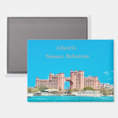 Nassau, Bahama's Atlantis-verzamelbare magneet (Voorkant / Achterkant)