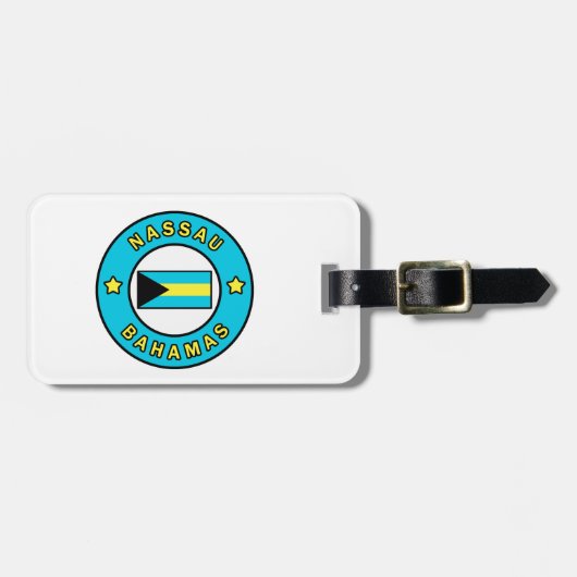 Nassau Bahamas Bagagelabel (Voorkant horizontaal)