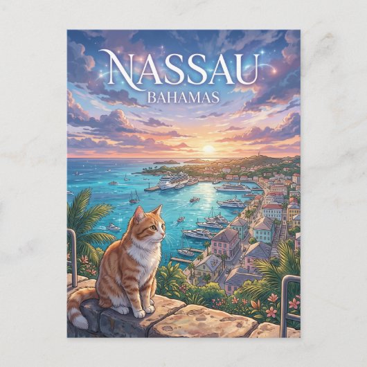 Nassau, Bahama's Bahama's Briefkaart (Voorkant)
