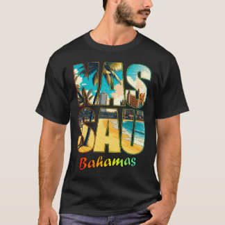 Nassau Bahamas Beach Paradise Zonnig Palm T-shirt