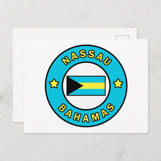 Nassau Bahamas Briefkaart (Voorkant / Achterkant)