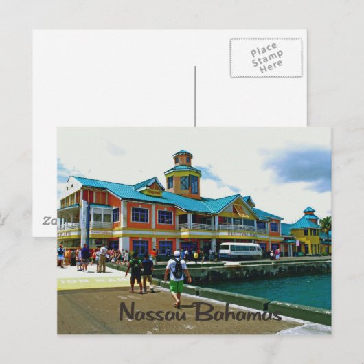 Nassau Bahamas Briefkaart (Voorkant / Achterkant)