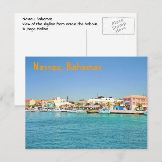 Nassau, Bahamas Briefkaart (Voorkant / Achterkant)
