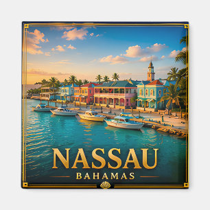 Nassau Bahama's Caribisch Eiland Ontsnappen View � Magneet