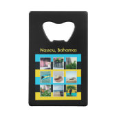 Nassau, Bahamas Creditkaart Flessenopener (Achterkant)