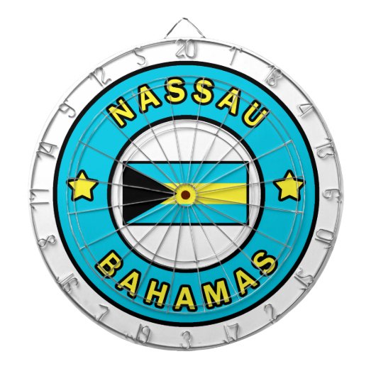 Nassau Bahamas Dartbord (Voorkant)