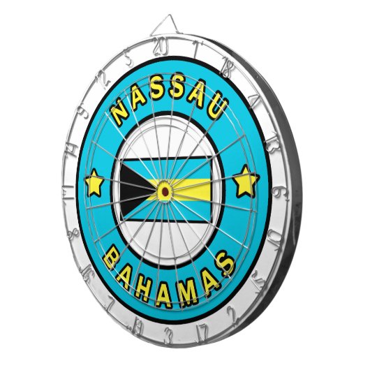 Nassau Bahamas Dartbord (Voorkant Rechts)
