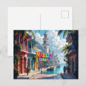Nassau bahamas dromen briefkaart (Voorkant / Achterkant)