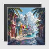 Nassau bahamas dromen magneet (Voorkant / Achterkant)