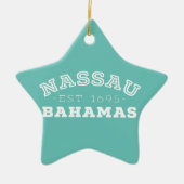 Nassau Bahamas Keramisch Ornament (Voorkant)
