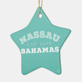 Nassau Bahamas Keramisch Ornament (Links)