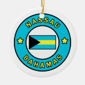 Nassau Bahamas Keramisch Ornament (Voorkant)