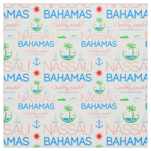 Nassau, Bahama's Kleurrijke tekst en Afbeeldingen  Stof