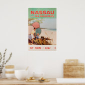 Nassau Bahama's Kunst Reisposter Retro Print (Keuken)