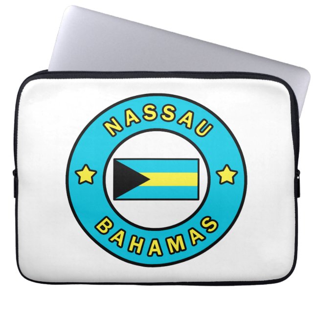 Nassau Bahamas Laptop Sleeve (Voorkant)
