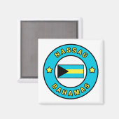 Nassau Bahamas Magneet (Voorkant / Achterkant)