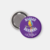 Nassau Bahama's magneet vakantie cruise papegaai (Voorkant / Achterkant)