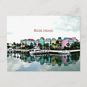 Nassau Bahamas marina briefkaart