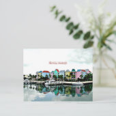Nassau Bahamas marina briefkaart (Staand voorkant)