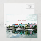 Nassau Bahamas marina briefkaart (Voorkant / Achterkant)