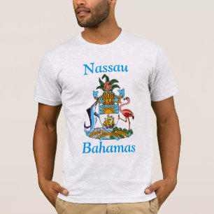 Nassau, Bahama's met wapenschild T-shirt