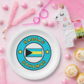 Nassau Bahamas Papieren Bordje (Feest)