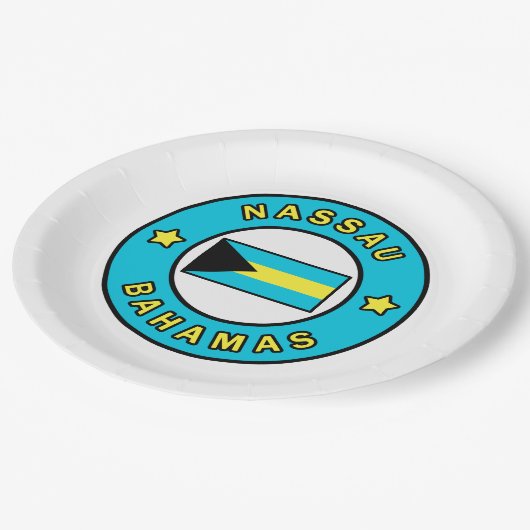 Nassau Bahamas Papieren Bordje (Gekanteld)