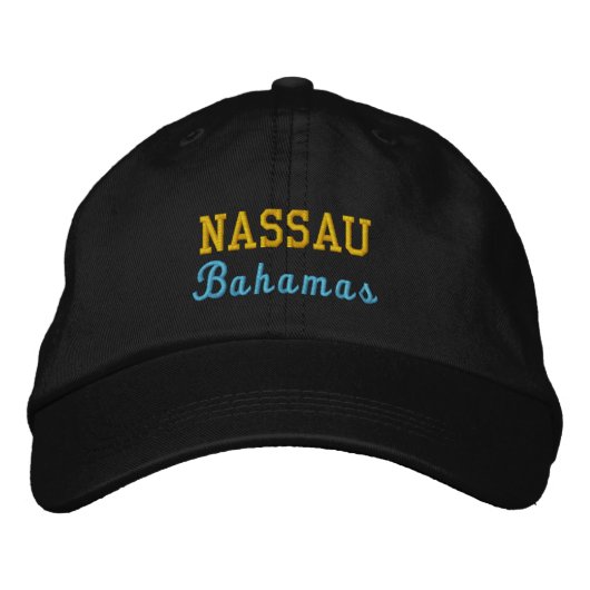 Nassau, Bahama's Persoonlijke Verstelbare Hoed Geborduurde Pet (Voorkant)