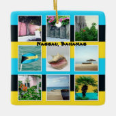 Nassau, Bahamas Photo Collage Keramisch Ornament (Voorkant)