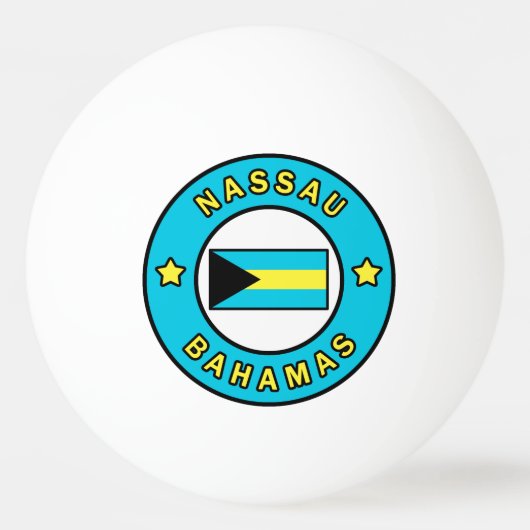 Nassau Bahamas Pingpongbal (Voorkant)