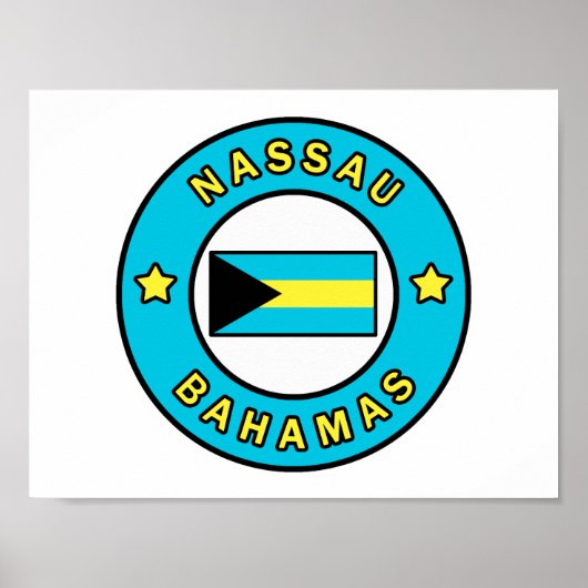 Nassau Bahamas Poster (Voorkant)