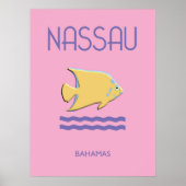 Nassau Bahama's Poster kunst aan de muur (Voorkant)