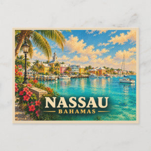 Nassau Bahama's Reis uit het verleden Briefkaart