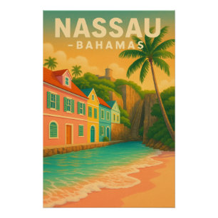 Nassau, Bahama's – Reis vintage 2026 Perfect Poster