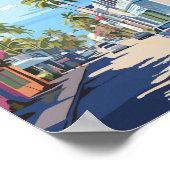 Nassau Bahamas Reizen Kunst Vintage Poster (Hoek)