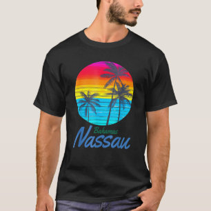 Nassau Bahamas Reizigersreis Zonnezomerse Vibe T-shirt
