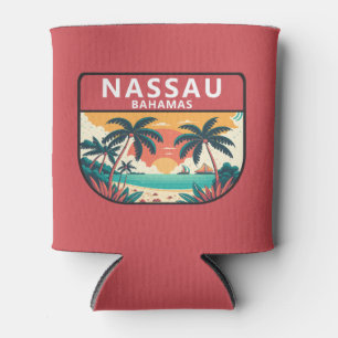 Nassau Bahamas Retro Embleem Blikjeskoeler