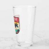 Nassau Bahamas Retro Embleem Glas (Links)