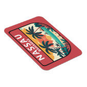Nassau Bahamas Retro Embleem Magneet (Rechterzijde)
