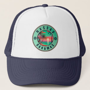 Nassau Bahamas Retro reizen Souvenir jaren 1950 Trucker Pet