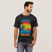Nassau Bahamas Retro Throwback Surf & Beach Souven T-shirt (Voorkant volledig)
