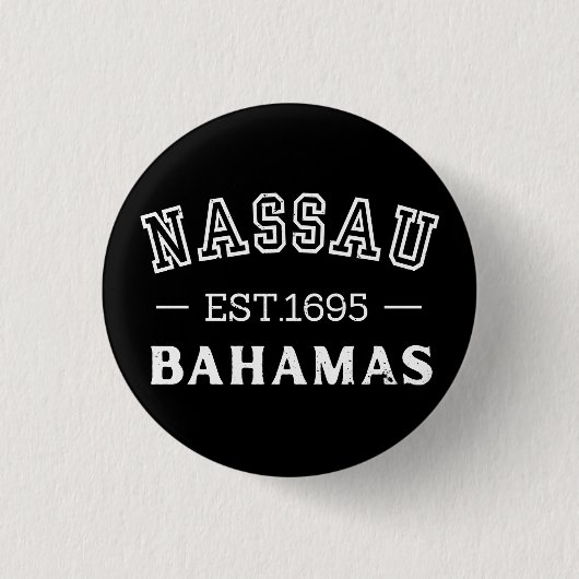 Nassau Bahamas Ronde Button 3,2 Cm (Voorkant)