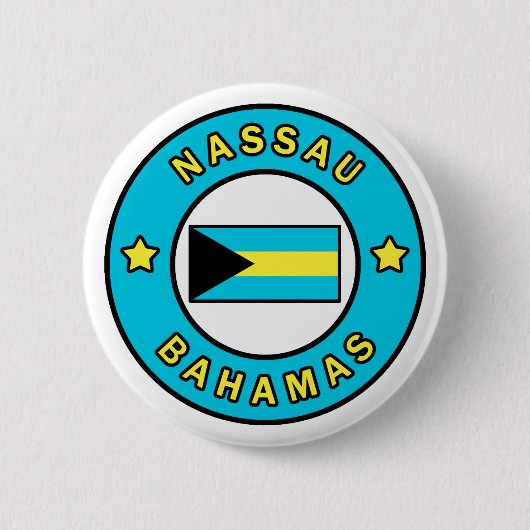 Nassau Bahamas Ronde Button 5,7 Cm (Voorkant)
