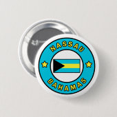 Nassau Bahamas Ronde Button 5,7 Cm (Voorkant /achterkant)